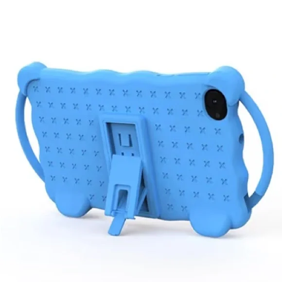 Android 14 Tablet with Blue Protective Case
